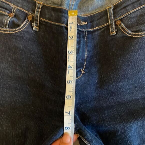 Abercrombie & Fitch Womens Erin Stretch Jeans Skinny Dark Wash Blue Size 8 Long - Picture 9 of 10
